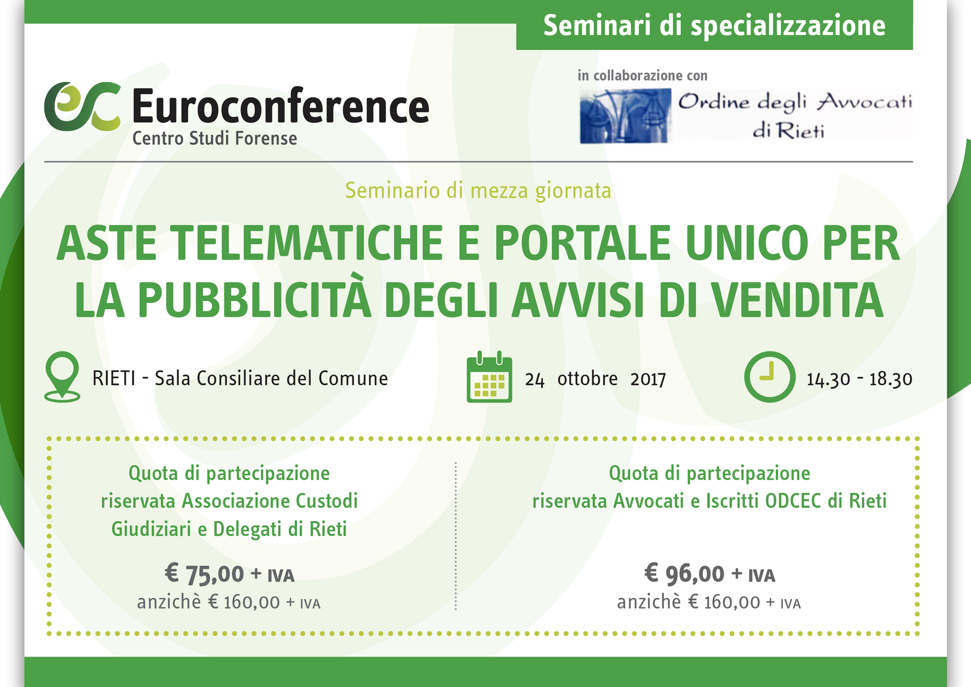 Aste telematiche e portale unico per la pubblicità degli avvisi di vendita